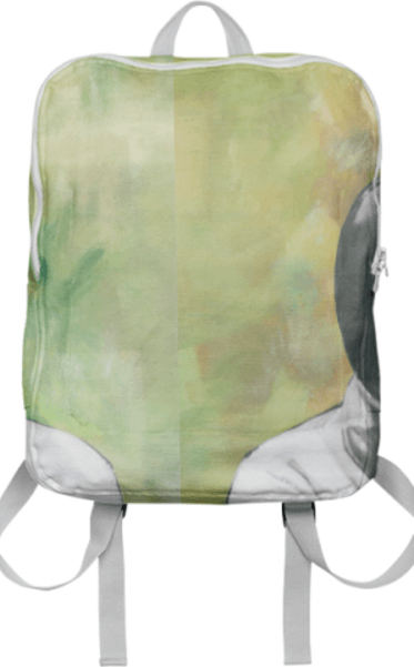 Fencer on Green Backpack